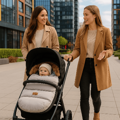 chancelière bébé maman amie bébé ville