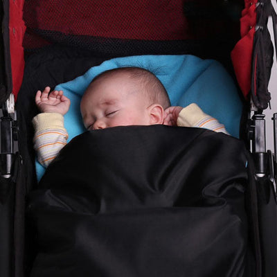 chanceliere poussette intérieur turquoise bébé dors poussette