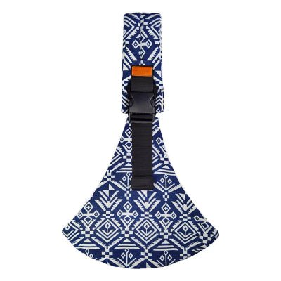 echarpe-de-portage motif bleu "modern"