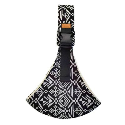 echarpe de portage motif noir "modern"