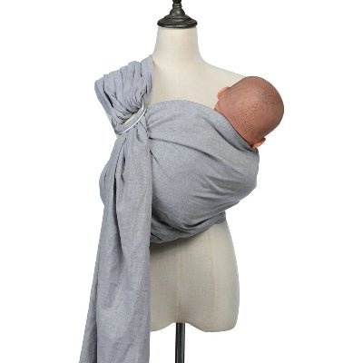 echarpe bleu gris mannequin bébé