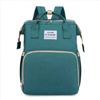 sac à dos à langer turquoise