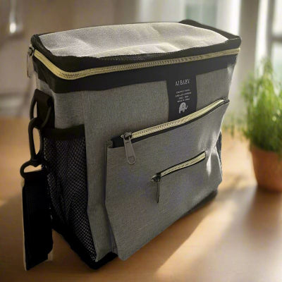 Sac à Langer vu profil - BabyTravel™ - Gris -