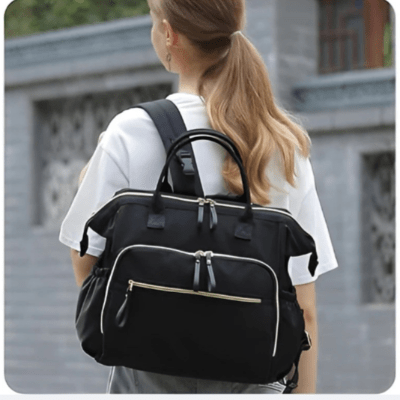 sac a langer voyage femme vu dos