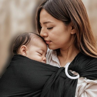 sling bebe respirant anneaux bébé maman tête contre tête