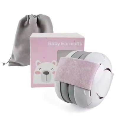 casque antibruit bebe rose sac boite