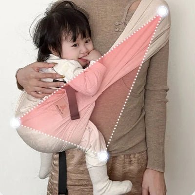 echarpe de portage bebe  7 mois épaule gauche maman