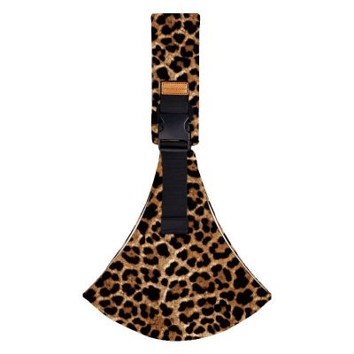 echarpe de portage léopard noir marron"modern"