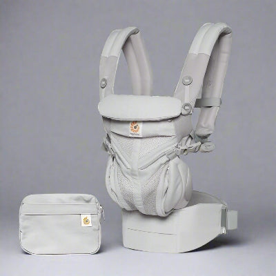 Porte Bébé  BreathBabyBag™  Gris  avec pochette