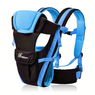 Porte bebe pour randonnée bleu noir 