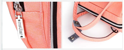 SAC A DOS A LANGER zoom fermeture éclaire, attache anses