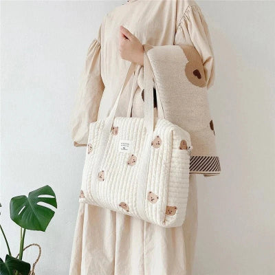 Sac à Langer  ours aux poignet femme- MamHandbags™ - Ours - 