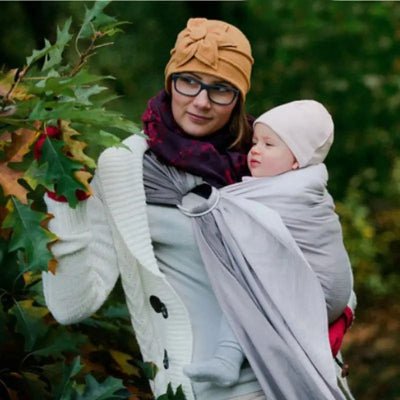 sling anneaux maman bébé automne bonnet